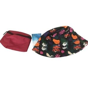 Disney Ariel The Little Mermaid Reversible Bright Sea Bucket Hat